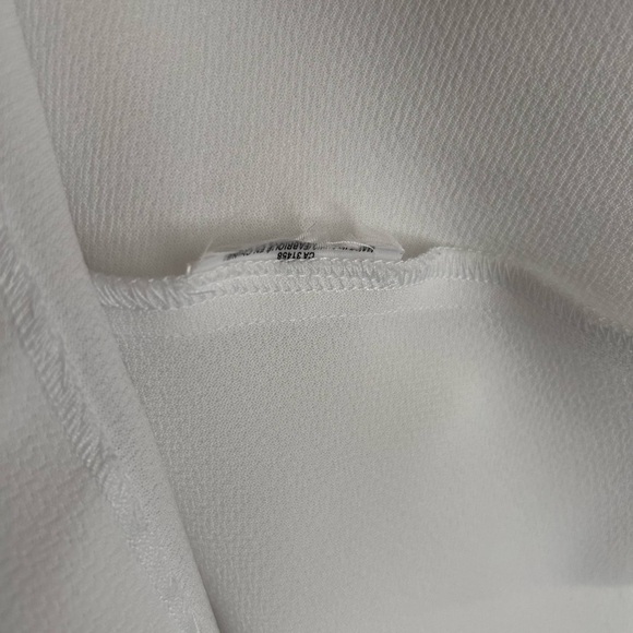 BCBGeneration Contrast Lace-Panel Dress- White/ Size 0 - Picture 8 of 9